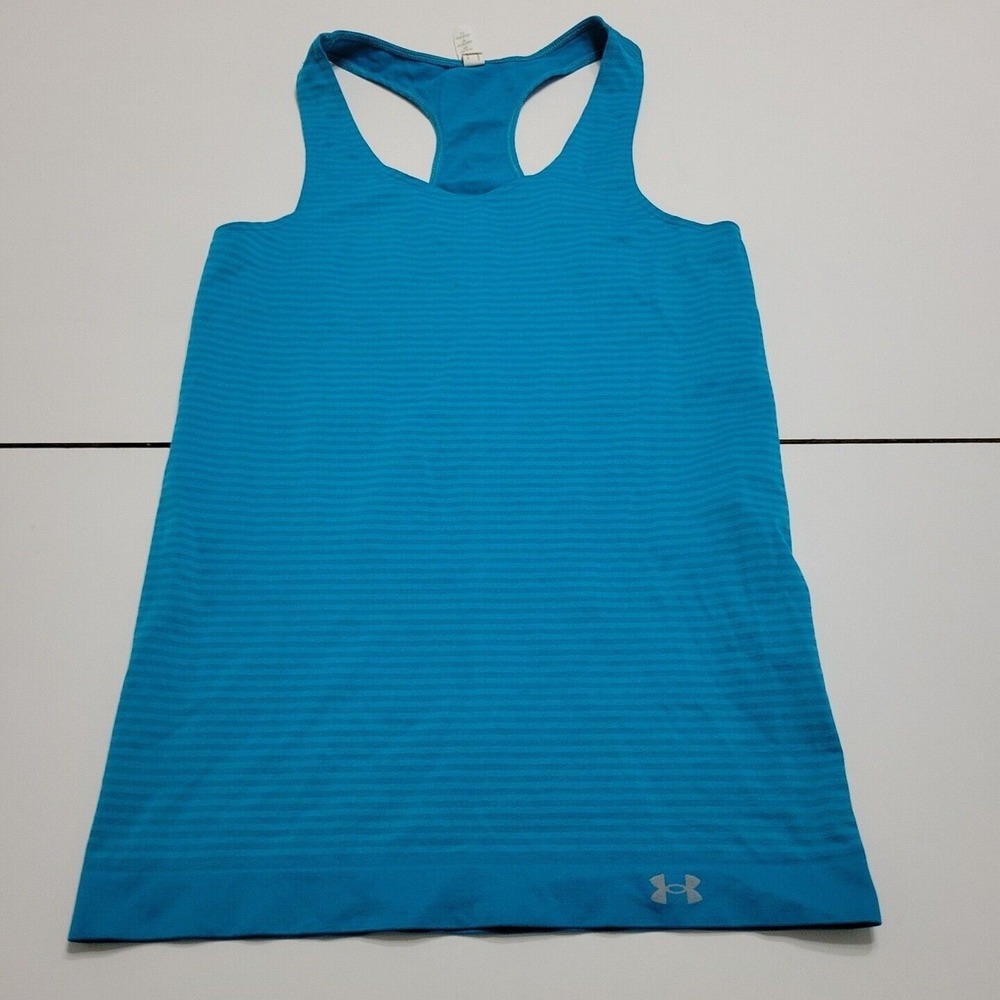 Under Armour Razorback Sleeveless Tee Blue Womens Medium
